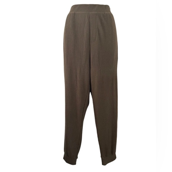 ATM Men’s Anthony Thomas Melillo Army Green L Waffle Thermal Jogger Pants - Picture 1 of 9